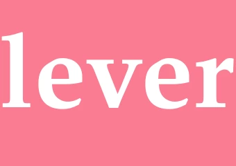 Synonym lever