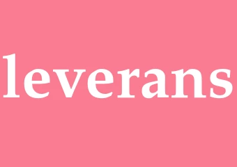 Synonym leverans
