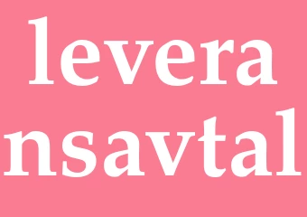 Synonym leveransavtal