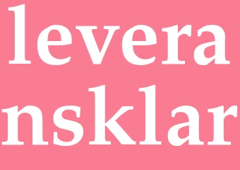 Synonym leveransklar