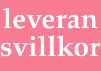 Synonym leveransvillkor