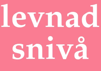 Synonym levnadsnivå