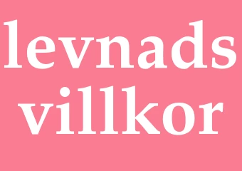 Synonym levnadsvillkor