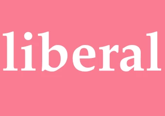 Synonym liberal