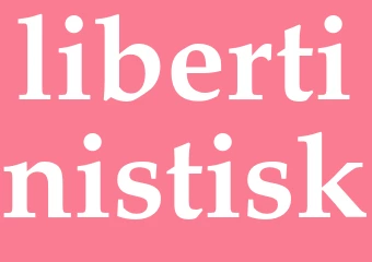 Synonym libertinistisk