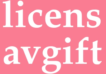 Synonym licensavgift