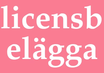 Synonym licensbelägga