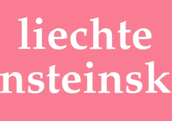 Synonym liechtensteinsk