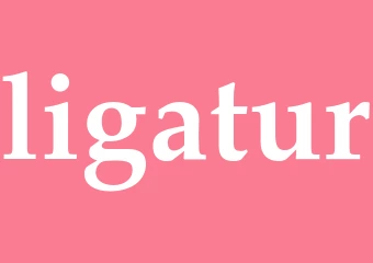 Synonym ligatur