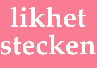 Synonym likhetstecken