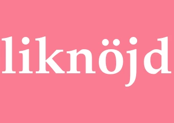 Synonym liknöjd