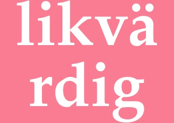 Synonym likvärdig