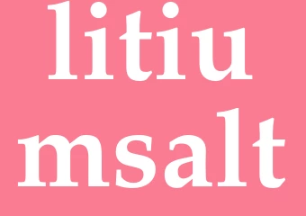 Synonym litiumsalt