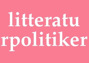 Synonym litteraturpolitiker