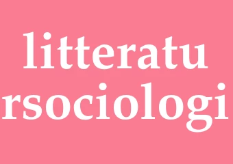 Synonym litteratursociologi