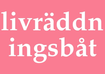 Synonym livräddningsbåt