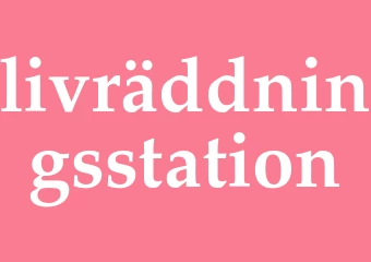 Synonym livräddningsstation