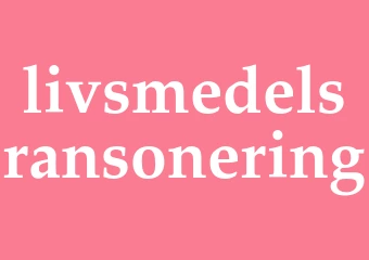Synonym livsmedelsransonering