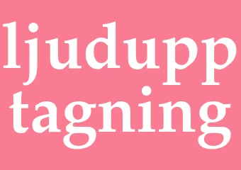 Synonym ljudupptagning