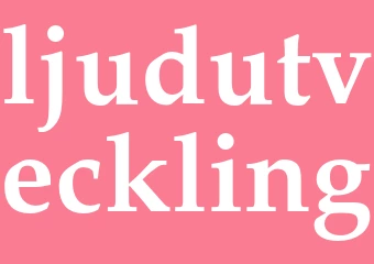 Synonym ljudutveckling