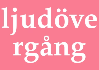 Synonym ljudövergång