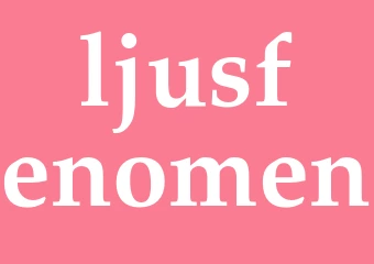Synonym ljusfenomen