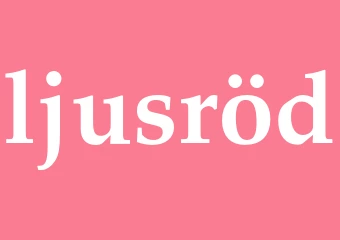 Synonym ljusröd