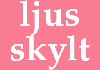Synonym ljusskylt