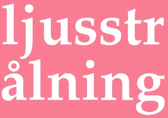 Synonym ljusstrålning