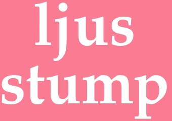 Synonym ljusstump