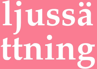 Synonym ljussättning