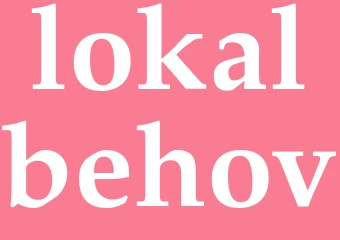 Synonym lokalbehov