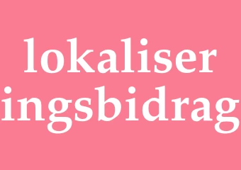 Synonym lokaliseringsbidrag