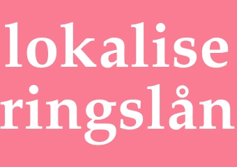 Synonym lokaliseringslån