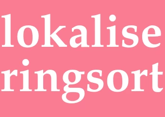 Synonym lokaliseringsort