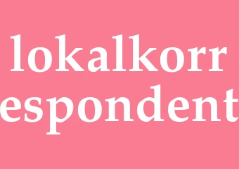 Synonym lokalkorrespondent