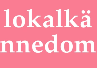 Synonym lokalkännedom