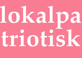 Synonym lokalpatriotisk