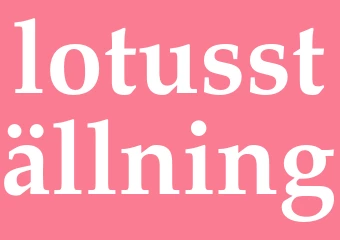 Synonym lotusställning