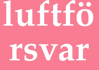 Synonym luftförsvar