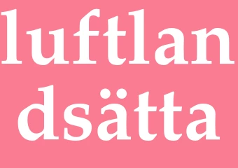 Synonym luftlandsätta