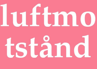 Synonym luftmotstånd