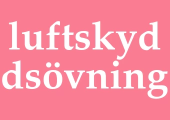 Synonym luftskyddsövning