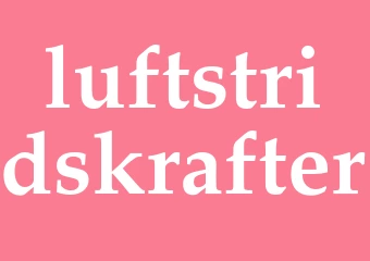 Synonym luftstridskrafter