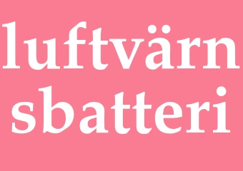 Synonym luftvärnsbatteri