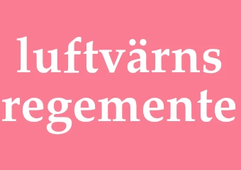 Synonym luftvärnsregemente
