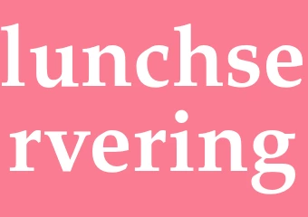 Synonym lunchservering