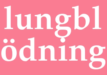 Synonym lungblödning