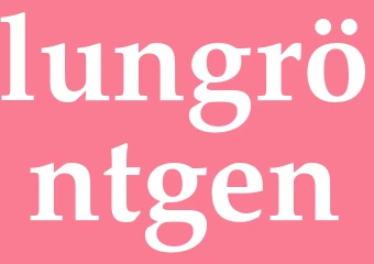 Synonym lungröntgen