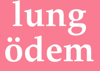 Synonym lungödem